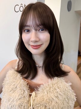 コート 表参道(Cote) 美髪レイヤーカット/顔まわりレイヤー/くびれミディアムレイヤー