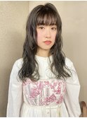 ゆるふわ大人可愛い♪20代30代ロングパーマミルクティーベージュ