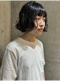 南堀江 ボブ パーマ くるくる