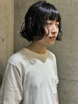 メーヴェ(Mowen) 南堀江 ボブ パーマ くるくる