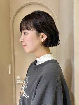 ルル 表参道(lulu.) 【高橋弥生】デジタルパーマ　内巻き　ワイドバング