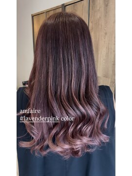 ヘアサロン アンフェール(Hair Salon Amfaire) 【shimizu】lavenderpink color