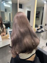 ラピス 渋谷本店(Lapis) ラベンダーグレージュカラー/髪質改善/ウェーブヘア/ハイトーン