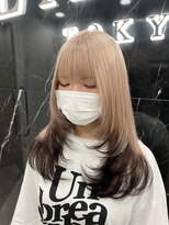 ラピス 渋谷本店(Lapis) エンドカラー/ミルクティーカラー/髪質改善/レイヤーカット