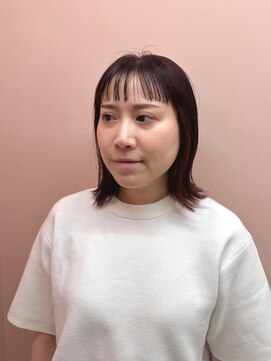 ルーム シンサイバシ(room shinsaibashi) ワイドオン眉×ボルドーブラウン