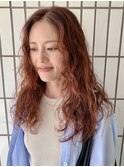 ブラッドオレンジ×ニュアンスパーマ