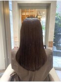 赤みを抑えた秋のマットブラウンカラー