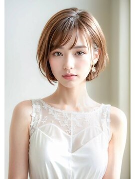 ココラー(COCOlar) ミニボブ×ミルクティーベージュ