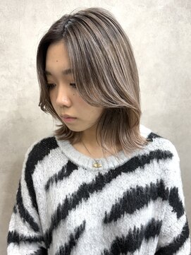 サニー 渋谷(SUNNY) 顔周りレイヤー、レイヤーカット、バレイヤージュ、ハイライト