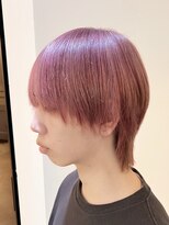 エフィールリアモ(afeel riamo)&nbsp;ブリーチ2回カラーピンクベージュカラー