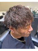 MEN’S HAIR/波巻きツイストスパイラル/フェザーパーマ/都島/J