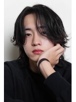 ミヤビ(MIYAVI)&nbsp;ナチュラルセンターパートニュアンスパーマ韓国風センターパート