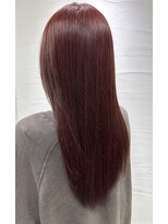 ファイブヘアーブティック(FIVE HairBoutique) ブリーチなしWカラーでカシスレッド