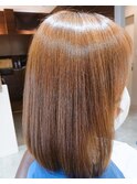 ◎ナチュラル髪質改善ストレートロング×透明感イメチェン４０代