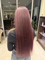 アース 焼津店(HAIR&MAKE EARTH)&nbsp;ピンクカラー×髪質改善カラー×ストレート