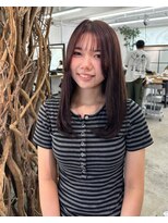 ソーソー(SoSo)&nbsp;暗めナチュラルブラウンハッシュカット