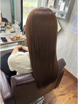 コルテ 倉敷西坂店(CoRte.) 髪質改善で叶うサラサラ美髪ロング/マロンブラウン/艶カラー