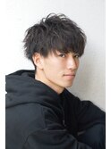 束感マッシュネープレス刈り上げパーマスタイル