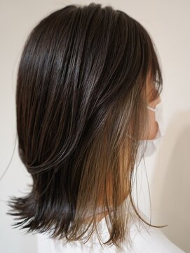 リアン 上尾店(Rien) マロンベージュ/Aラインボブ/かきあげバング[上尾/上尾駅]