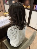 ジャパン ホンテン(JAPAN HONTEN) ラベンダーカラーの外ハネミディー