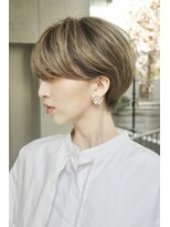 ロビー 表参道(ROBBY)&nbsp;分け目のつかないマニッシュショート／前髪あり／30代40代50代
