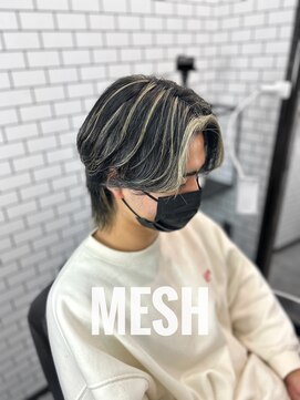 トップバイスリーナイン(TOP by THREE NINE) センターパートメッシュ