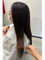 ヘアーカルチャー おゆみ野店(HAIR CULTURE) ロングストレート髪質改善艶髪リタッチカラー
