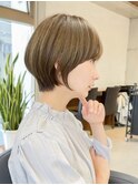 30代40代50代横顔が美しい丸みショートショートヘア