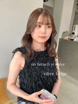 ヘアー アイス 御器所本店(HAIR ICI) 透明感抜群♪20代30代ブリーチなしダブルカラーオリーブベージュ