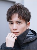天神スパイキーショートアップバングツイストスパイラルパーマ