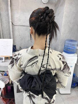 プティクローシェ バイ クオーレ(petite cloche by CUORE) 浴衣ヘア カチモリヘア