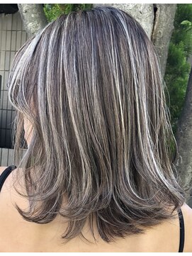 ハーツ(Heart's) 白髪ぼかし脱白髪染め似合わせミディアムレイヤー40代50代60代♪