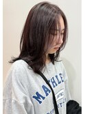 レッドブラウン×ミディアムレイヤー