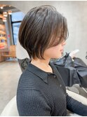 イメチェン外ハネボブ美髪×ブリーチなしレイヤーショート☆1