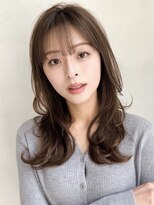 こなれヘアワンカールうる艶髪前髪似合わせカット#506f0424