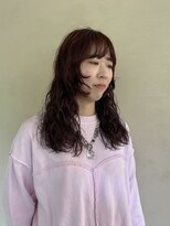 ヤント(yant)&nbsp;ロングレイヤーパーマ×チェリーブラウン