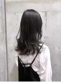 ナチュラルブラウン×セミロングレイヤー