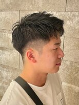 ニアウ 伊勢崎連取店(Niau)&nbsp;フェードベリーショートアップバングメンズショート