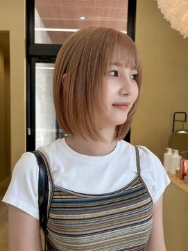 スニュウ(snuw) (snuw_hotaru)レイヤーボブマロンベージュラベンダーミルクティ