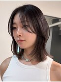 ニュアンスレイヤーボブくたっとレイヤーフェイスレイヤー/岸本
