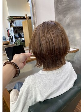 ブランチ(branch) 「ナチュラルに盛れる」レイヤーボブ×脱白髪染めベージュ