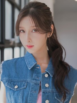 アグ ヘアー クレイン 宮崎店(Agu hair crane) 《Agu hair》韓国風ポニーテール×numberA.ケアオイルスリーク