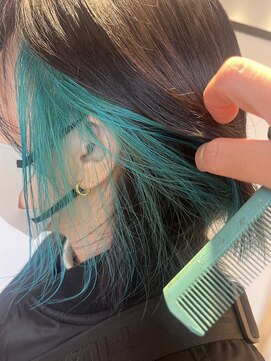 サロンエフ(salon F) ターコイズブルーイヤリングカラー