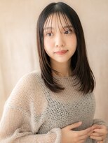 カバーヘア ブリス 北浦和(COVER HAIR bliss)&nbsp;シースルーバング/レイヤーカット/ダークアッシュ/ストレートe