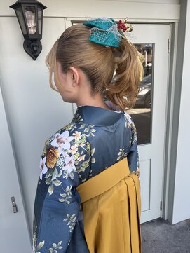 サンク エトワール(Cinq Etoiles) 卒業式ヘアセット【高めポニー】