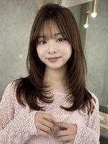 ロンド ロワール 門前仲町(Lond Loire)&nbsp;イメチェンピンクベージュ前髪クールショートアンブレラカラー