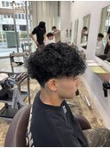 【MEN’S HAIR/サーフカール/刈り上げセンターパート/千葉】