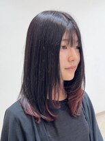 シュヴー 浦安店(CHEVEUX)&nbsp;【浦安】顔周りレイヤーカット×ブリーチ無し春色裾カラー/20代