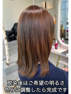 イロドリ 千歳船橋店(irodori) ご自宅の白髪染めで黒くなった髪色を明るくする