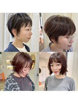 エダメ(EDAME)の写真/ショートやボブスタイルで大人かわいい魅力を引き出そう★初めてのショートに挑戦したい方もお任せください